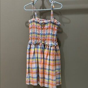 Janie and Jack Colorful Plaid Girls Dress